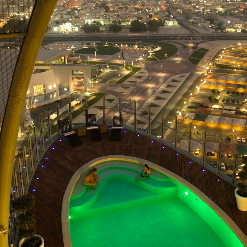 Torch Doha Rooftop Jacuzzi